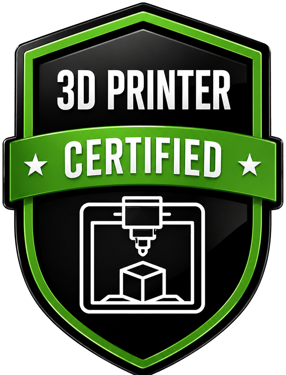3D Printing certification badge