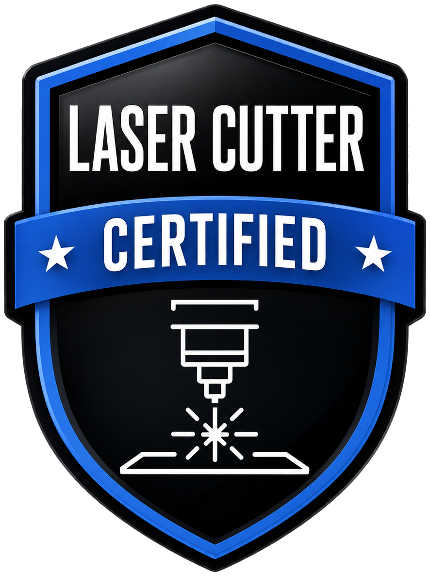 Laser Cutting certification badge