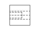 Front orthographic view showing hidden line details for the lesson 1.3 part